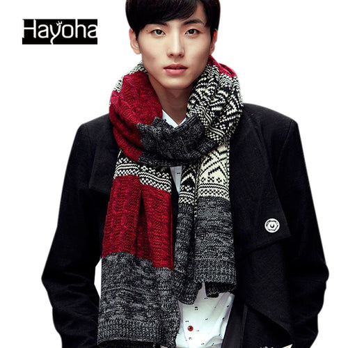 Autumn and winter fashion scarves for men