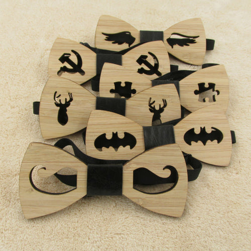 Hot Fashion Mens Wooden Bow Tie