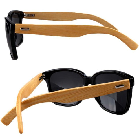 Men's Polarized Wood Holder Sun Glasses