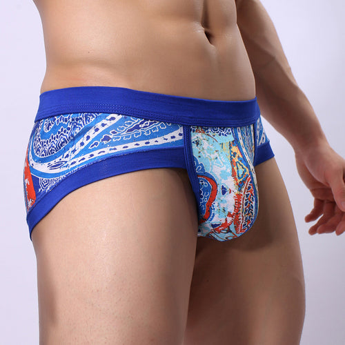 Men Elastic Underwear Boxer Briefs Shorts Bulge Pouch Soft Underpants BU L