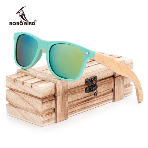 Bamboo Wood Sunglasses Brown / Black