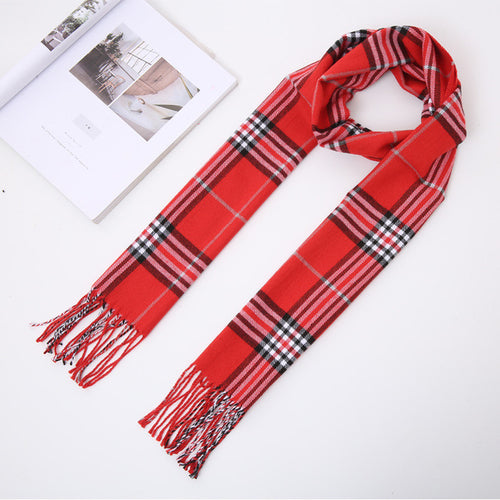 Brand Designer Plaid Men Scarf