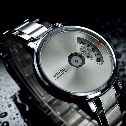 Creative Stainless Steel Men's Wrist Watch